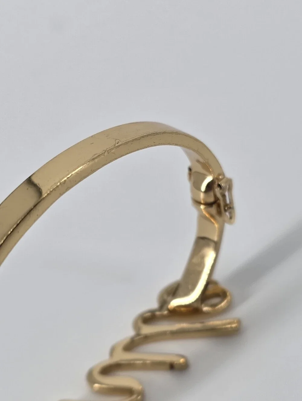 Kate Spade Gold Tone Smile Bracelet Bangle - Picture 9 of 9